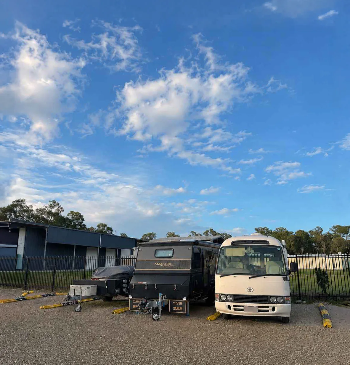 Storage bays at Caravan Concierge